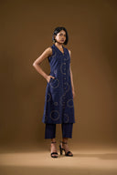 Aster Midnight Navy kurta Co-ord  Set