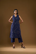 Aster Midnight Navy kurta Co-ord  Set
