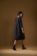 Dahlia Black Shacket Dress