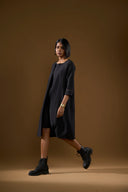 Dahlia Black Shacket Dress