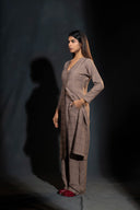 Lobelia Earthy Brown Kurta Set