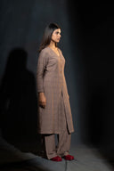 Lobelia Earthy Brown Kurta Set