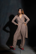 Lobelia Earthy Brown Kurta Set