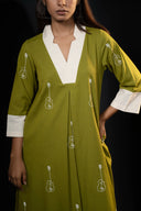 Clover Olive Green Kurta Set