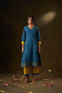 Geranium Handloom Kurta Set