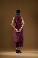 Aster Wine kurta Co-ord Set