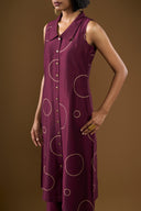 Aster Wine kurta Co-ord Set