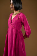 Tulip Fuchsia Wrap Co-Ord Set