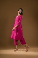 Tulip Fuchsia Wrap Co-Ord Set