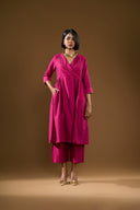 Tulip Fuchsia Wrap Co-Ord Set