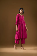 Tulip Fuchsia Wrap Co-Ord Set