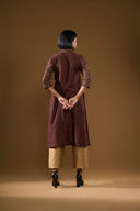 Marigold Brown & Gold Kurta Set