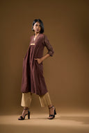 Marigold Brown & Gold Kurta Set