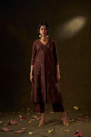 Lady Tulip Deep Brown Kurta Set