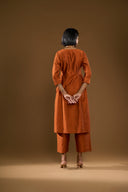 Tulip Rust Orange Wrap Co-Ord Set