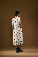 Daffodil Beige Dual Bloom Dress