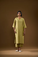 Lily Pastel Green Silk Kurta Set
