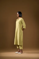Lily Pastel Green Silk Kurta Set