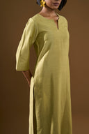 Lily Pastel Green Silk Kurta Set