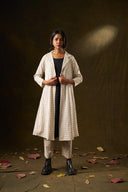 Magnolia Monochrome Grid Shacket Set