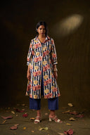 Bougainvillea Floral Jacket & Kurta Set