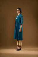 Marigold Teal & Gold Kurta Set