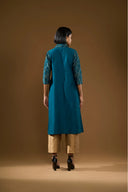 Marigold Teal & Gold Kurta Set