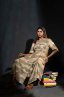 Senna Earthy Camouflage Wrap Dress
