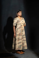 Senna Earthy Camouflage Wrap Dress