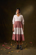 Sahara Rose Polka Tiered Midi Dress