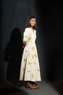 Primrose Beige & Mint Green Wrap Dress