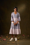 Periwinkle Tiered Midi Dress