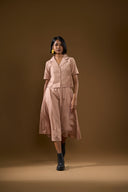 Rose Blush Nude Skirt & Top Set