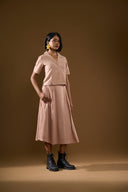 Rose Blush Nude Skirt & Top Set