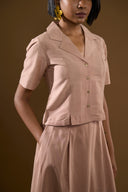 Rose Blush Nude Skirt & Top Set