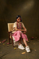 Hollyhock Gingham Panel Dress