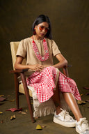 Hollyhock Gingham Panel Dress
