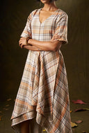 Tiger Lily Asymmetrical Plaid Dress