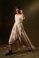 Tiger Lily Asymmetrical Plaid Dress
