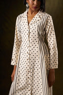 Pansy Polka & Stripe Maxi Dress