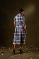 Bluepea Gingham Midi Dress