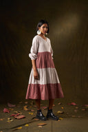 Sahara Rose Polka Tiered Midi Dress