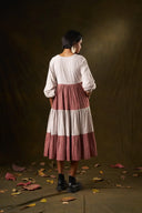 Sahara Rose Polka Tiered Midi Dress