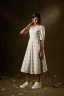SweetPea Ivory Wrap Dress
