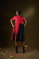 Camellia Tri-Color Panel Dress