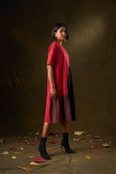 Camellia Tri-Color Panel Dress