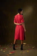 Camellia Tri-Color Panel Dress