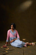 Bellflower Gingham Handloom Kurta Set