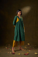 Fern Forest & Mustard Kurta Set
