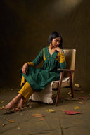 Fern Forest & Mustard Kurta Set